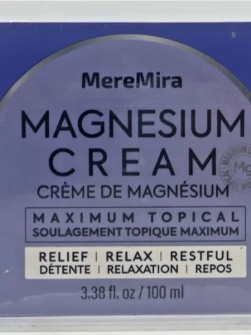 Lot of 3 MereMira Magnesium Cream Daily Skin Moisturizer 3.38 Fl Oz EXP12/2028